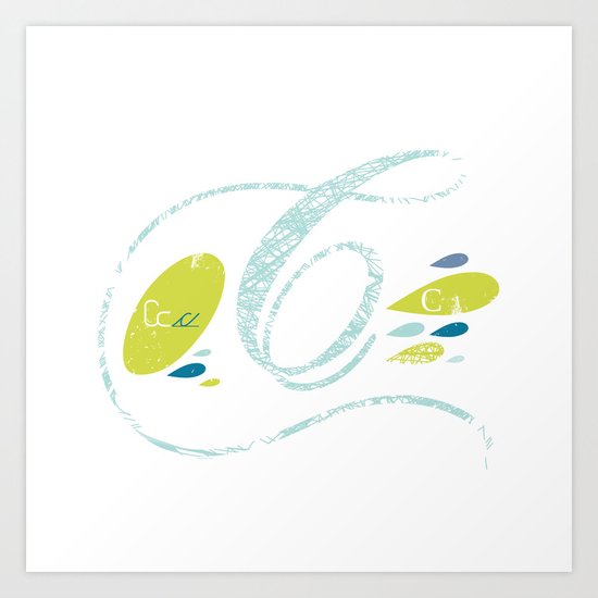 C-curl Art Print
