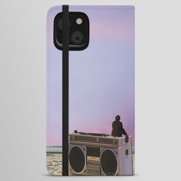 Washed Up Boom Box iPhone Wallet Case