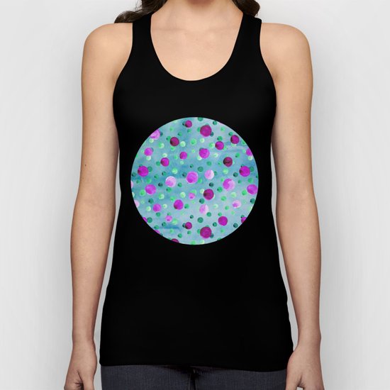 Polka Dot Pattern 10 Unisex Tank Top