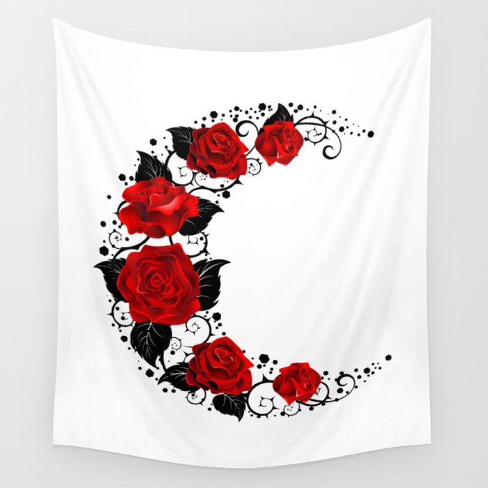Red rose tapestry deals