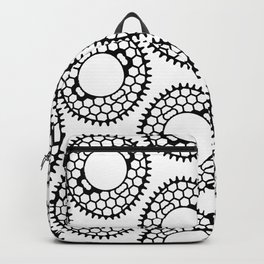 Chainring 1 Backpack | Chainring, Bicycleparts, Drawing, Blackandwhite, Graphics, Technicaldrawing, Digital, Laceart, Lineart 