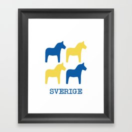 Sweden Dala Horse Framed Art Print