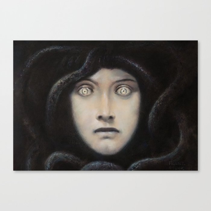 Franz von Stuck - Head of Medusa Canvas Print