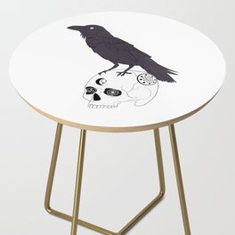 Skull & Crow Side Table