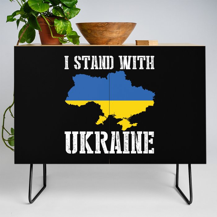 I Stand With Ukraine Credenza
