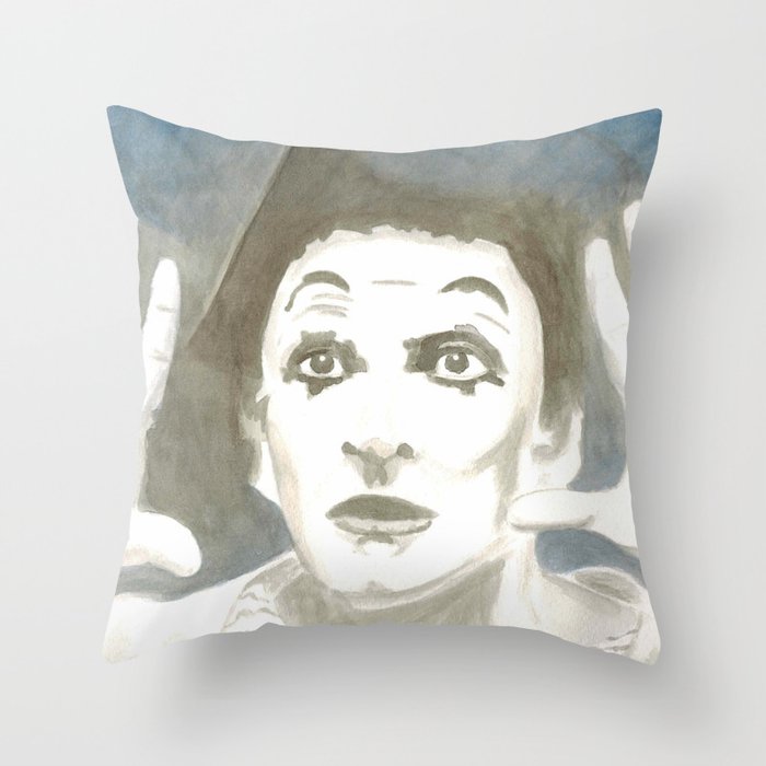 Marcel Marceau Throw Pillow