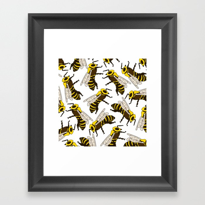 Busy Bees Framed Art Print