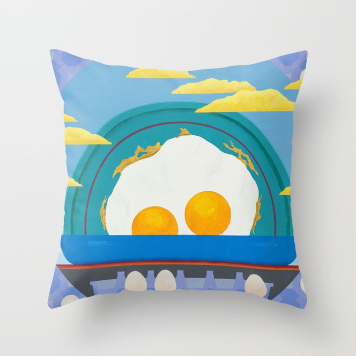 Sunny Up (On The Range) Throw Pillow