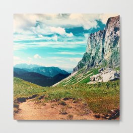 breathtaking mountains in intense colors Metal Print | Hike, Enchanted, Nature, Idyllic, Mountains, Color, Beautiful, Vacation, Naturalsummer, Impressive 