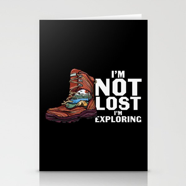 I'm Not Lost I'm Exploring Stationery Cards