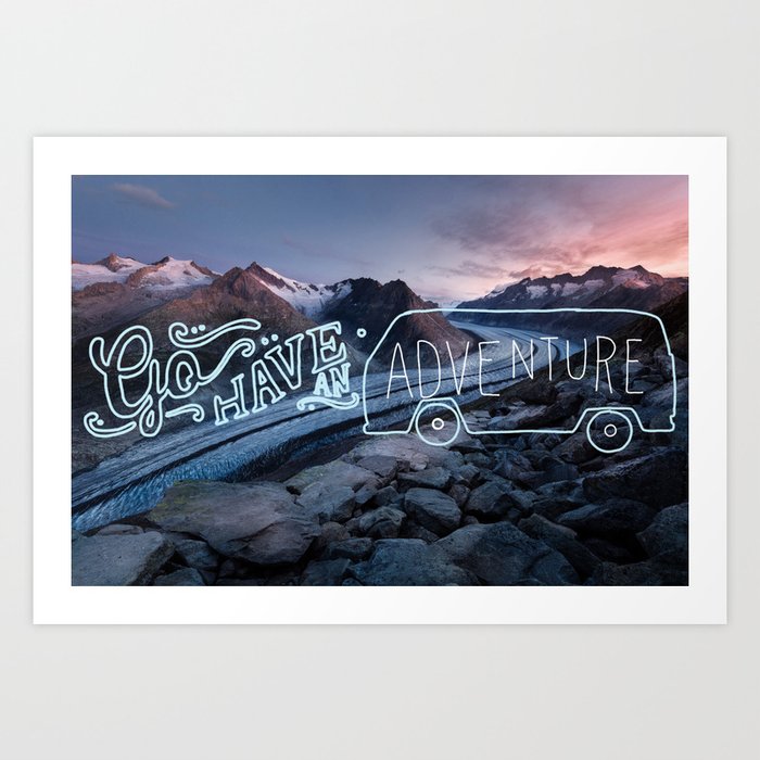 Mountain Adventures Art Print