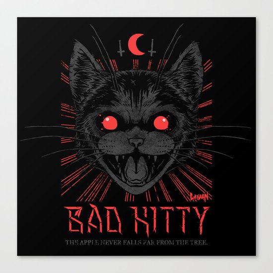 BAD KITTY Canvas Print