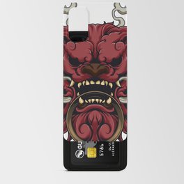 Japanese Red Komainu Android Card Case