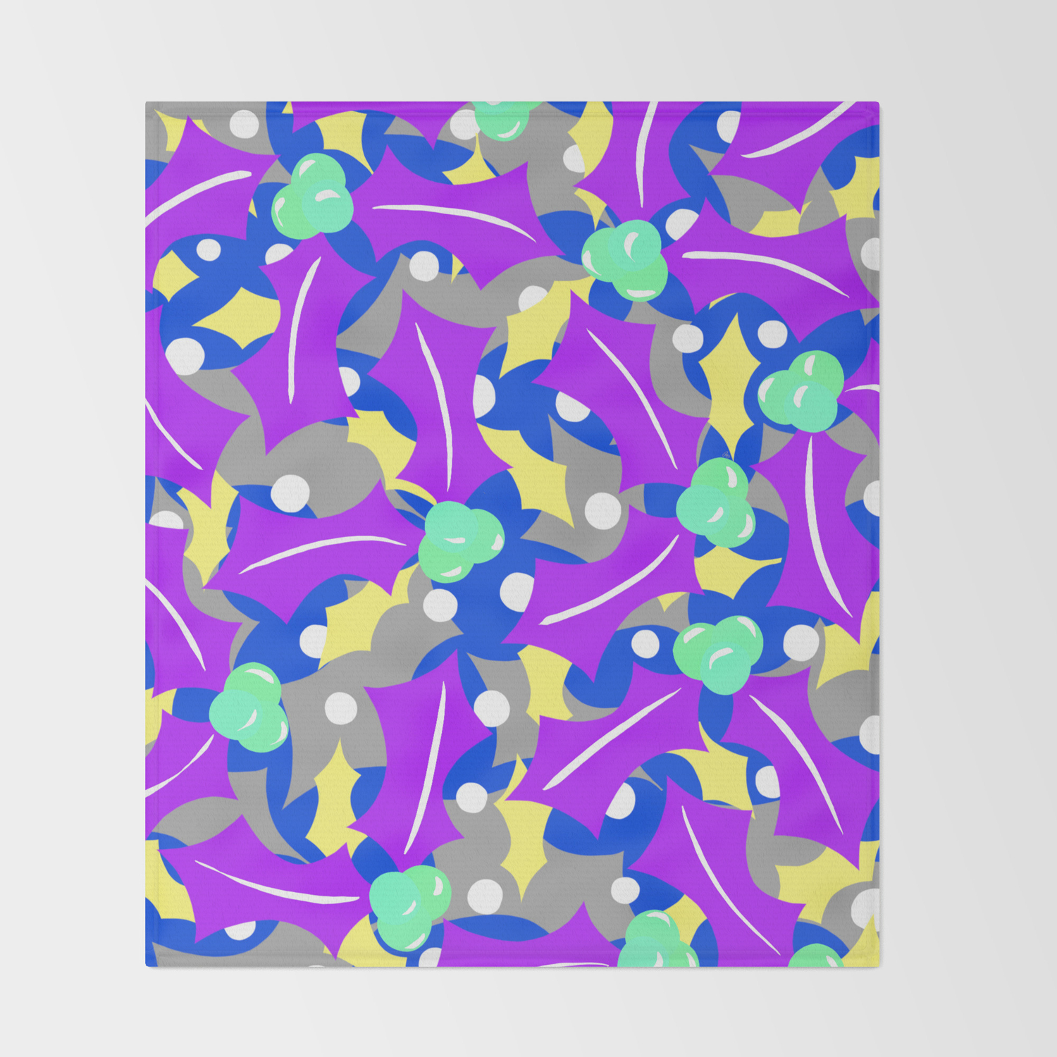 Purple Festivus Throw Blanket By Rc Arty Society6