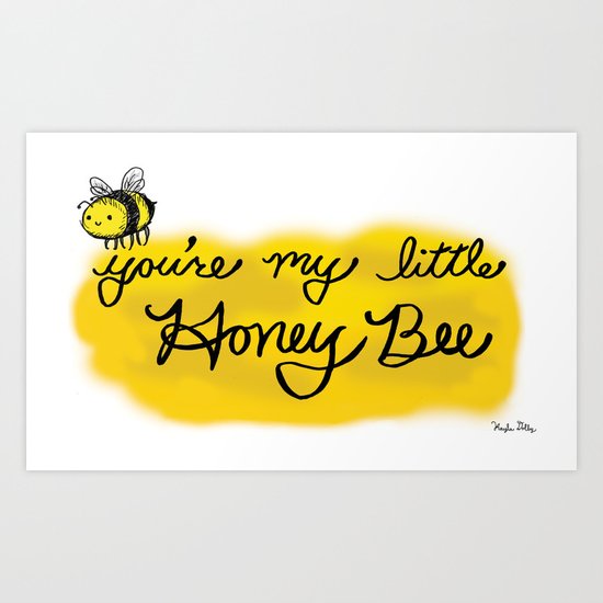My Little Honey Bee Art Print