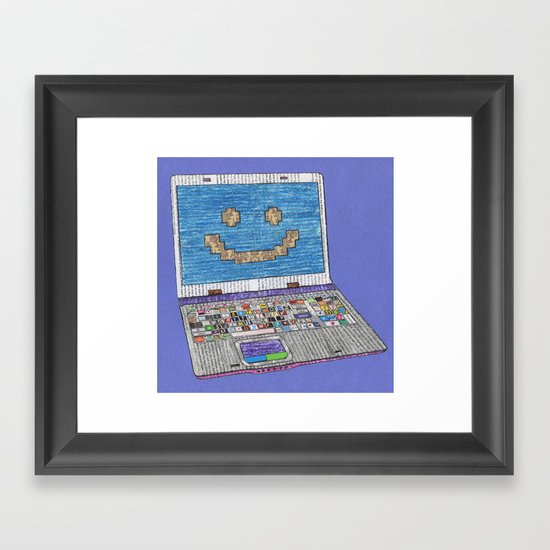 press WIN Framed Art Print