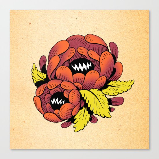 Grim Blossom Canvas Print