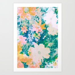 double exposure floral #24 Art Print