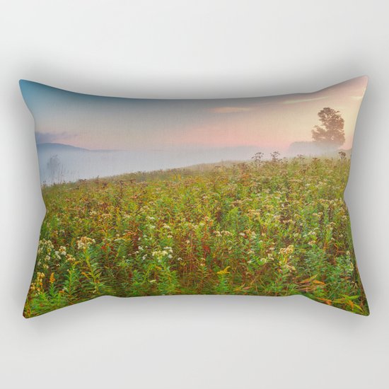 Misty Canaan Valley Sunrise Rectangular Pillow
