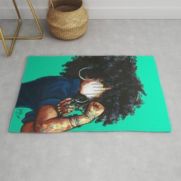 Naturally the Riveter TEAL  Area & Throw Rug