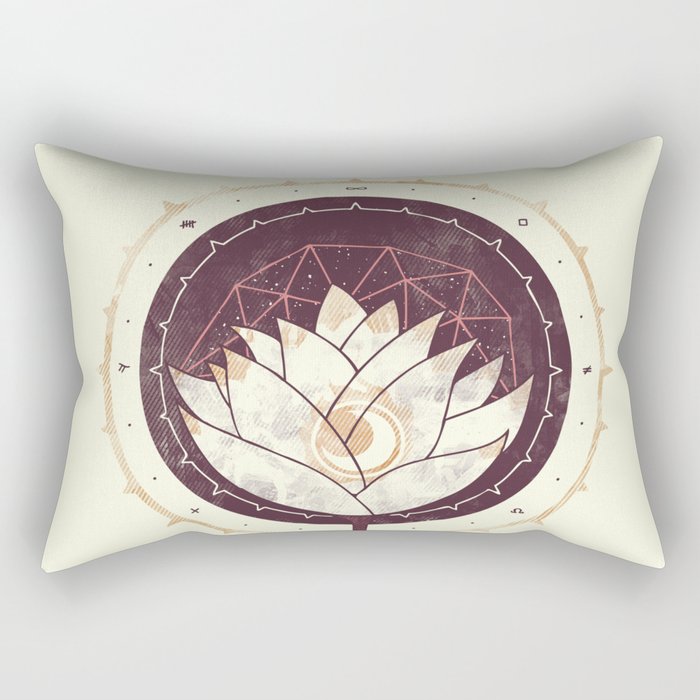 Lotus Rectangular Pillow