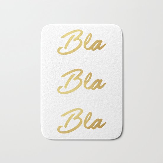 Bla Bla Bla Bath Mat