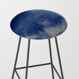 Misty Pine Forest Drama in the Scottish Highlands Bar Stool