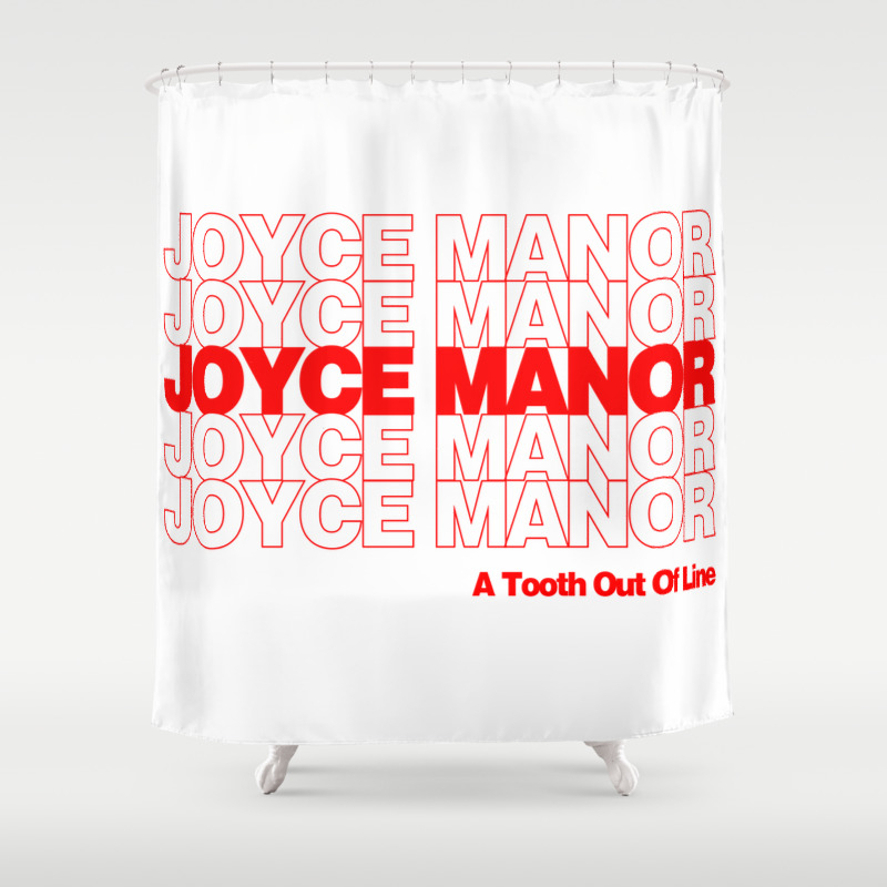 Red Thank You Joyce Manor Shower Curtain By Worstaccident Society6