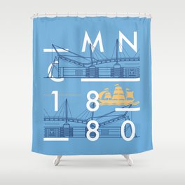 Etihad Stadium - Manchester City Shower Curtain