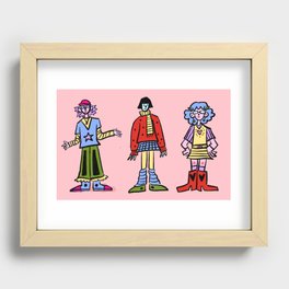 The Girls in Pink  Recessed Framed Print