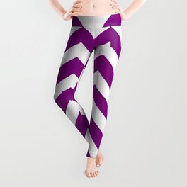Patriarch - violet color - Zigzag Chevron Pattern Leggings
