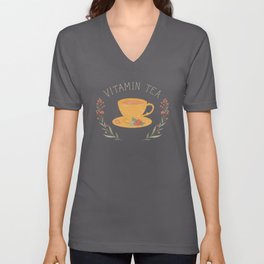 Vitamin Tea V Neck T Shirt