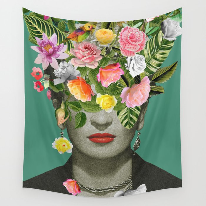 Frida Floral Wall Tapestry