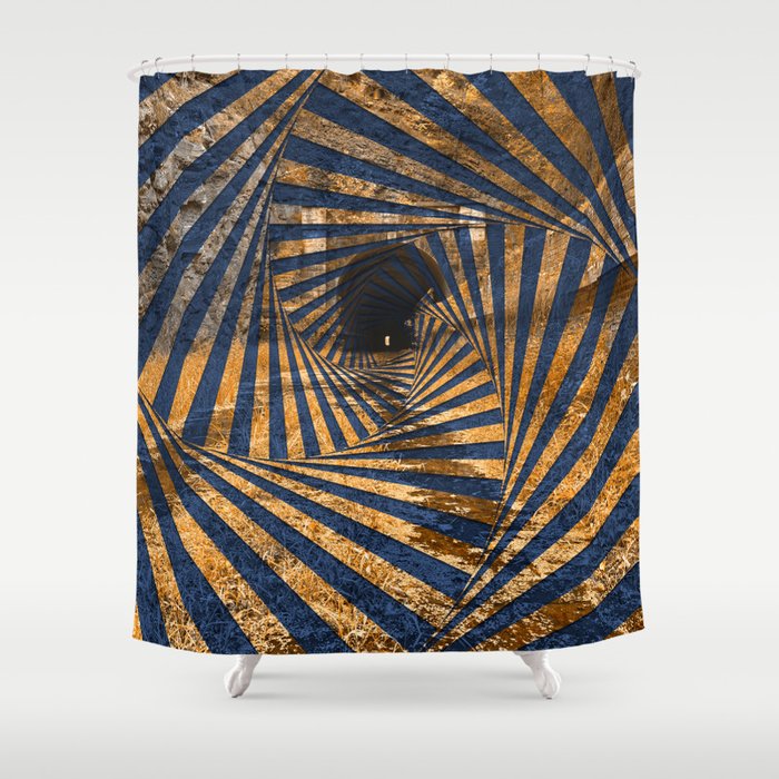 Paw Paw Tunnel - Spiral Psychedelia Shower Curtain