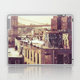 New York City and the Brooklyn Bridge | Vintage Style Photography Laptop Skin