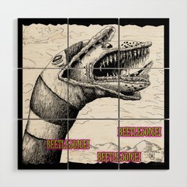 Sandworm Beetle Juice Wood Wall Art