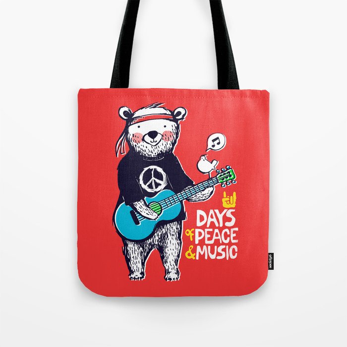 Days Of Peace & Music Tote Bag