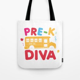 Pre-K Diva Tote Bag