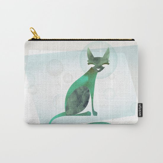 Mid-Century Feline Carry-All Pouch