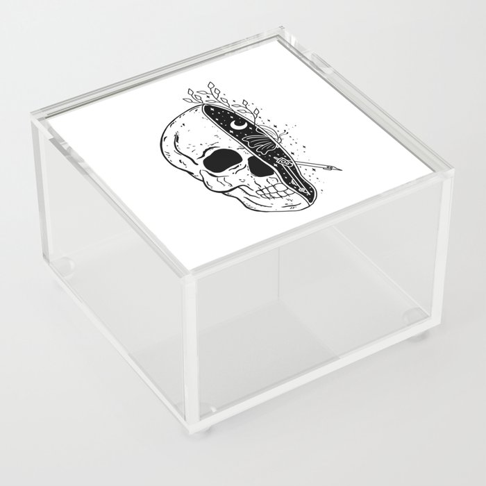 Skull and Science Acrylic Box