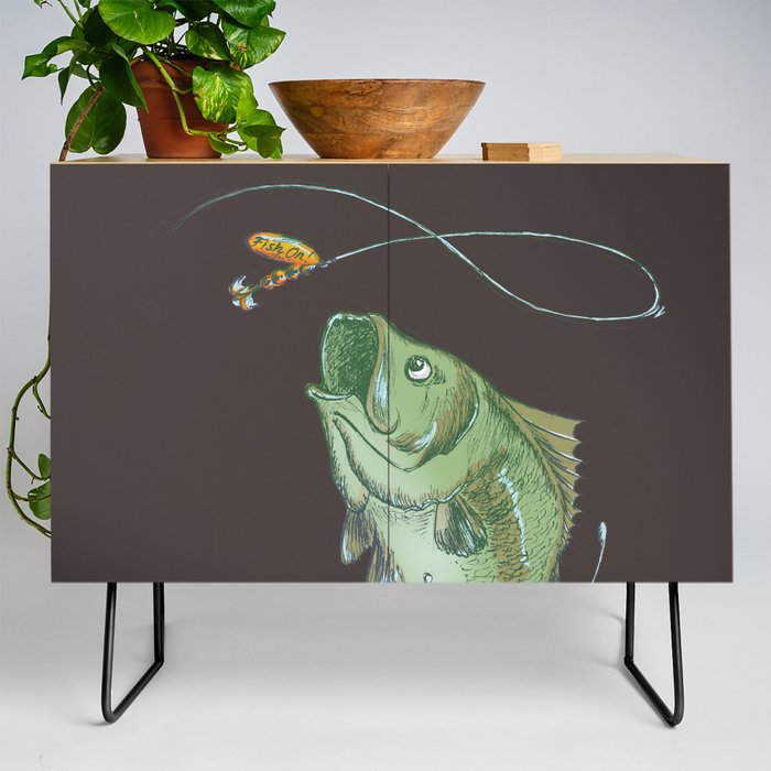 Largemouth Bass Jumping Out Of Water At Night // Spinner lure // Splashing  Water // Fish On! Credenza