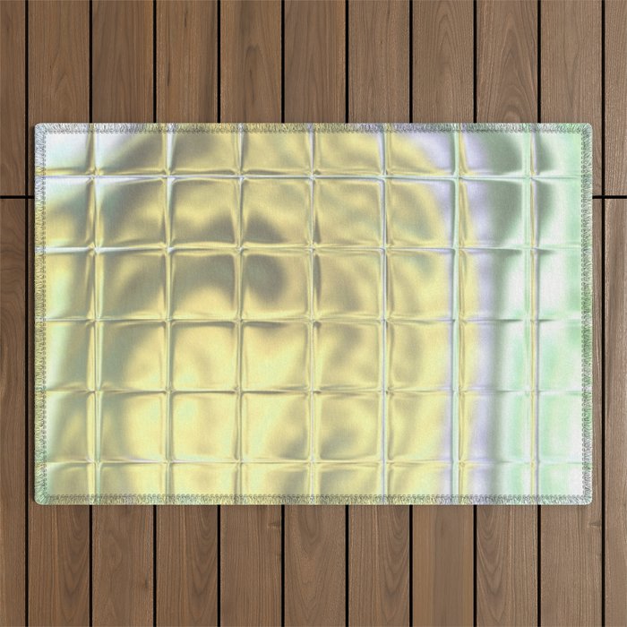 Square Glass Tiles 243 Outdoor Rug