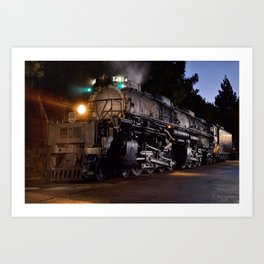 UP 4014. Union Pacific.  Steam Train Locomotive. Big Boy. © J. Montague. Art Print