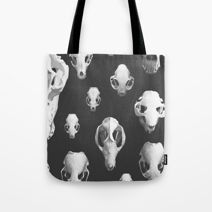 skull tote bag