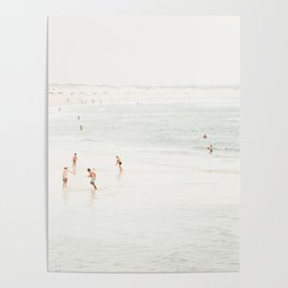 At the Beach fourteen  (part two of a diptych) - Minimal Beach and Ocean photography Poster