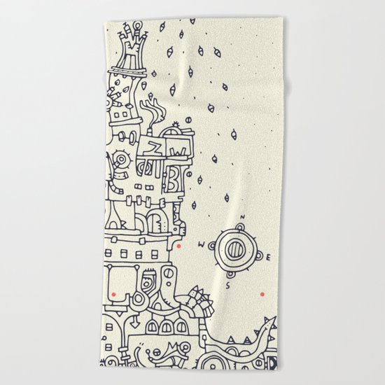 Compass II Beach Towel