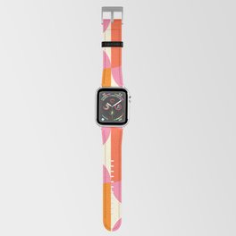 Capsule Sixties Apple Watch Band | Happy, 60S, Graphicdesign, Curated, Contemporary, Color, Pink, Vintage, Geometric, Abstract 