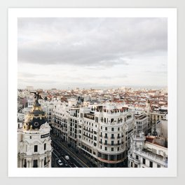 Madrid Skyline Art Print