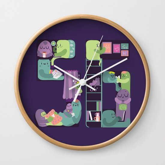 S6 tee Home is where S6 is Wall Clock