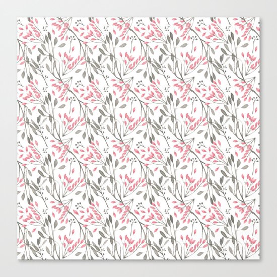 Delicate Floral Pattern 04 Canvas Print